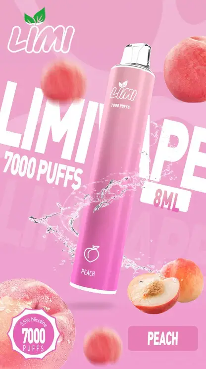 LIMI拋棄式一次性7000口.webp LIMI 7000口拋棄式電子煙|LED發光650mAh可充電,水果涼感,台灣正品現貨快速出貨