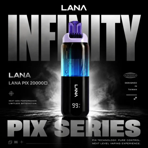 LANA PIX 閃光彈 20000口拋棄式電子煙｜獨家折疊吸嘴 15ml巨量儲油 Mesh網芯爆汁口感 3%丁鹽，台灣現貨正品快速出貨